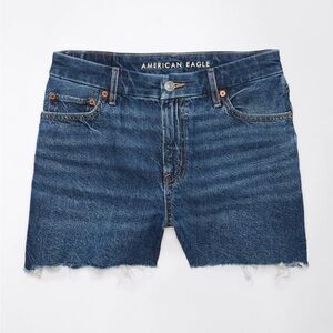 American Eagle // Dark Wash Mom Shorts